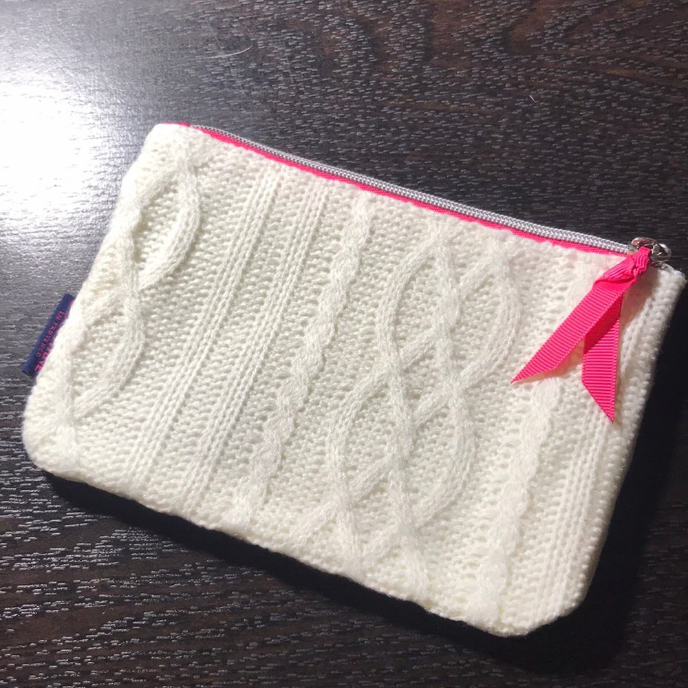 Loccitane white makeup bag